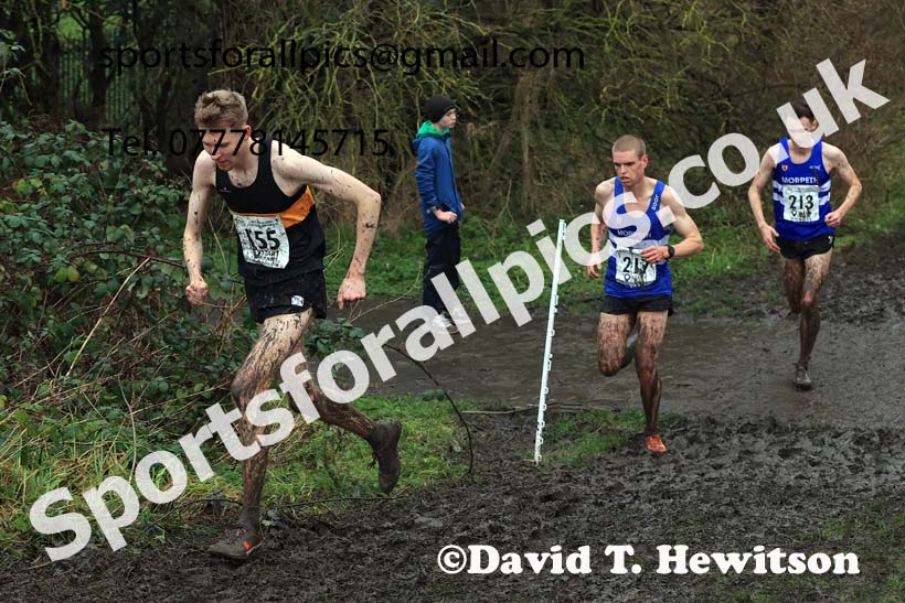 Senior mens 2023 North Eastern Cross Country Champs., Temple Park, South Shields. Photo: David T. Hewitson/Sports for All Pics